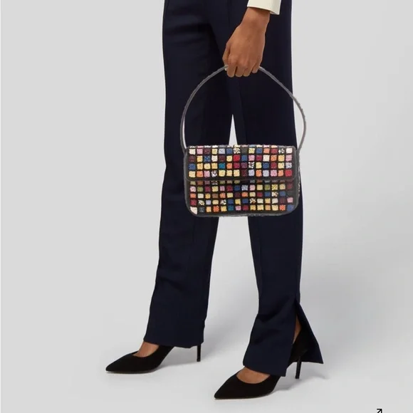 STAUD Tommy Bag in Disco Multicolor Beaded Shoulder Bag - Picture 2 of 8